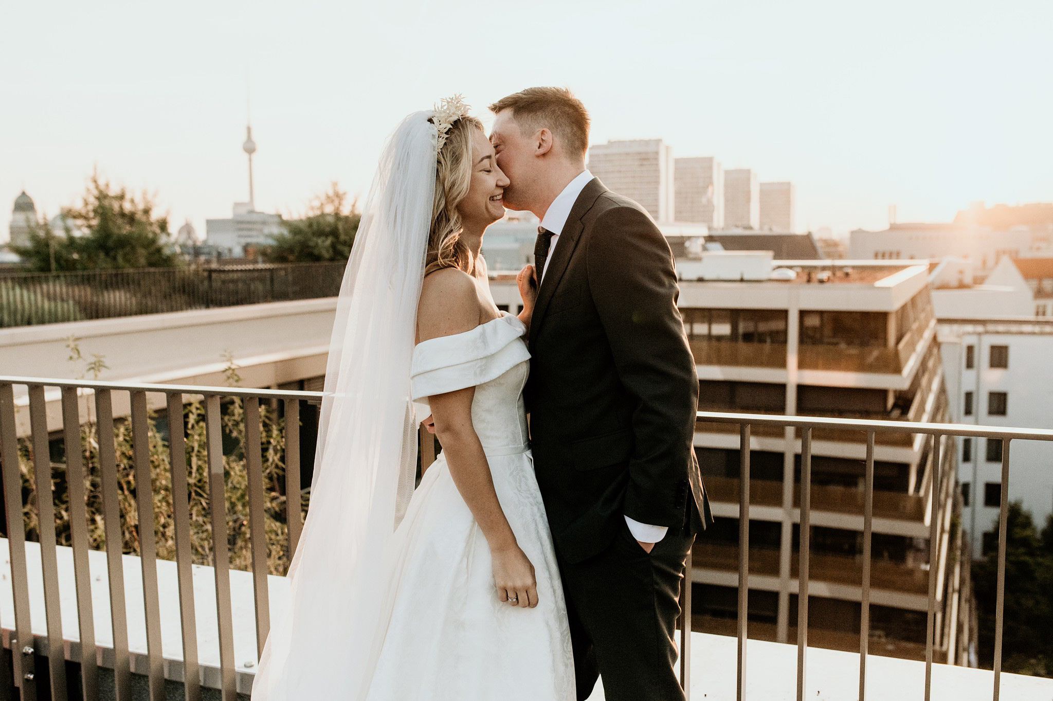 sesja zdjęciowa na dachu