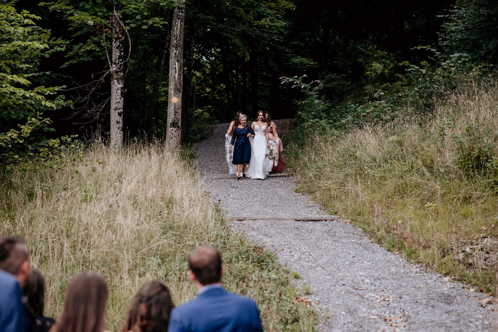 bride walking down the aisle