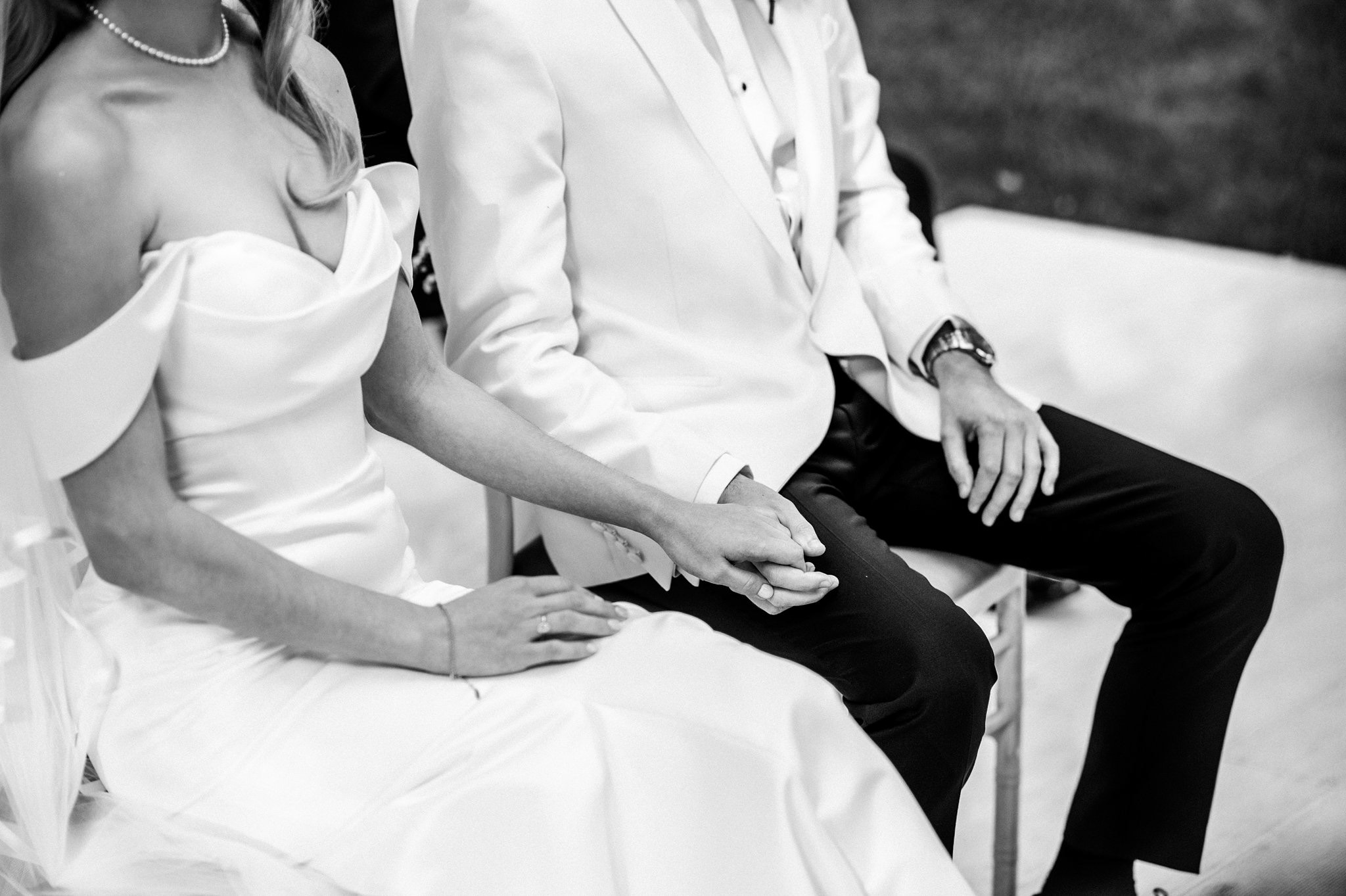 czarno biała fotografia ślubna 2025